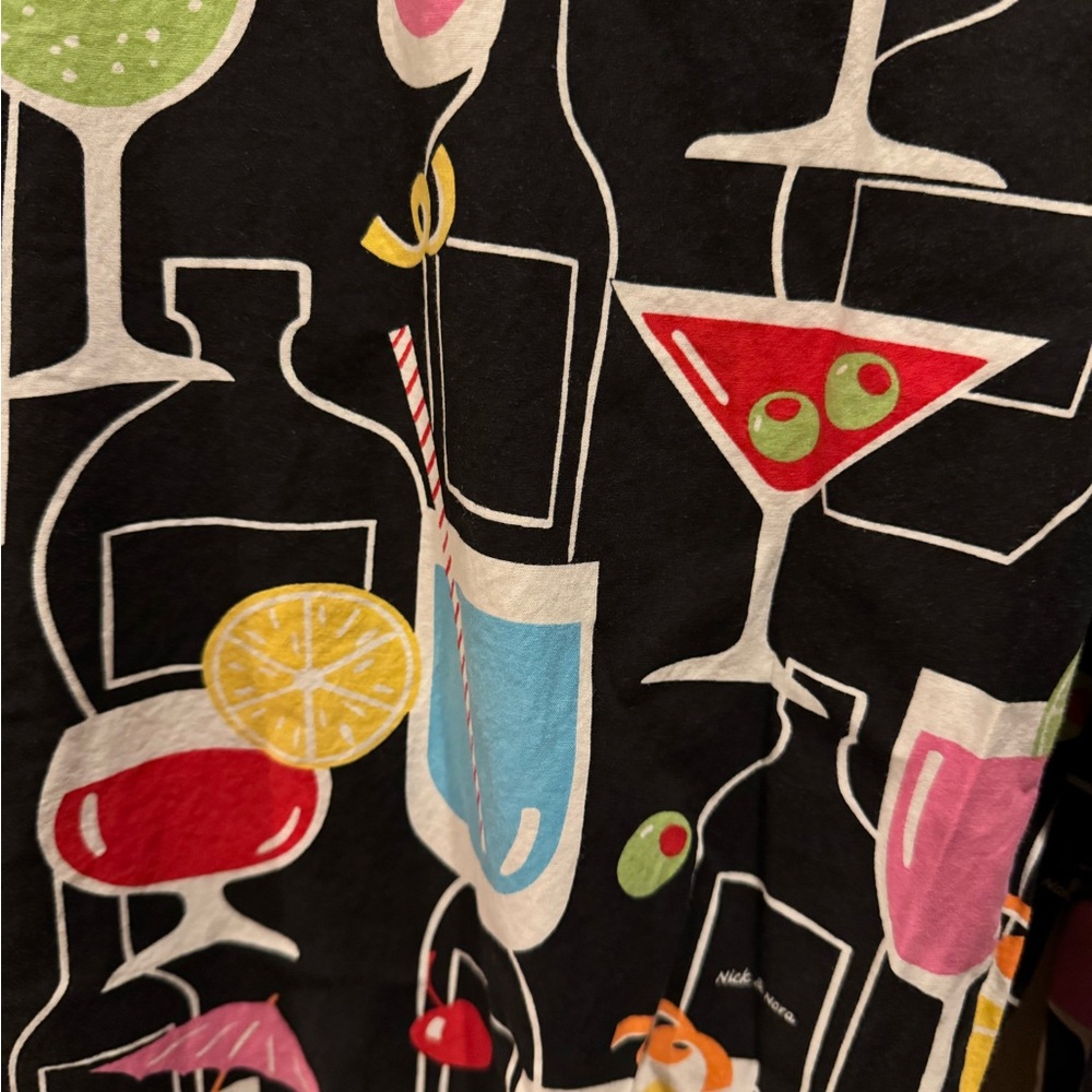 Colorful Cocktail Print Pants - Picture 4 of 8